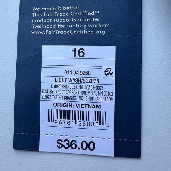 Universal Thread Womens High-Rise 90's Vintage Straight Jeans Light Blue Size 16 - Picture 8 of 8